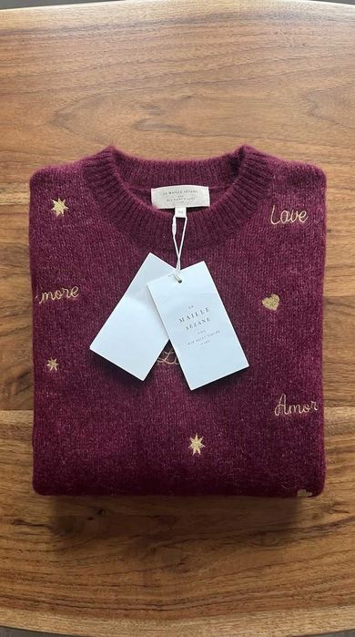 Sézane Hope XS nowy z metką | Mohair & Merino Wool | Oversize Love Amour