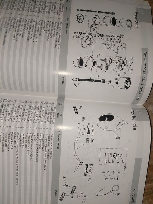 Instrukcja obsługi katalog czesci rama silnik jawa 350 ts