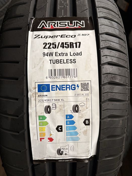 NOWE opony letnie 225/45R17 Arisun (Goodride) Z-107 WYSYŁKA