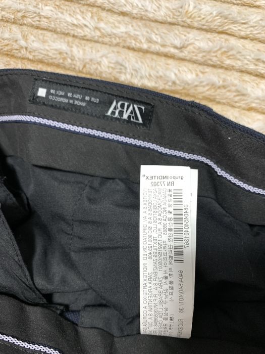 Чоловічі брюки темно-сині Zara man