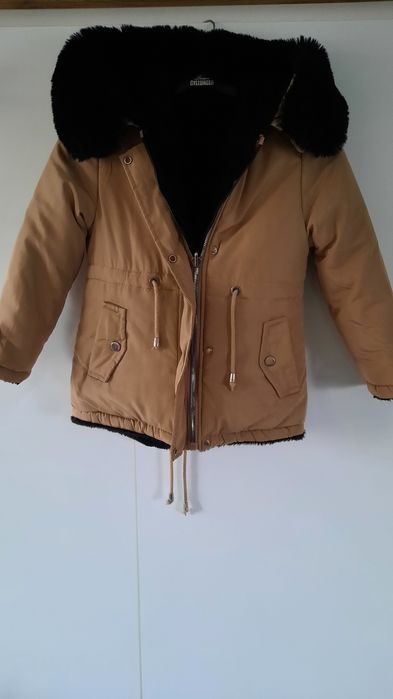 Kurtka zimowa dwustronna jak nowa Kids Star - 6 lat- 122cm/128