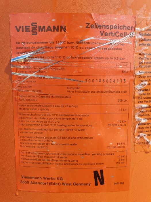 Bojler nierdzewny Viessmann 350l wężownica Wysylka