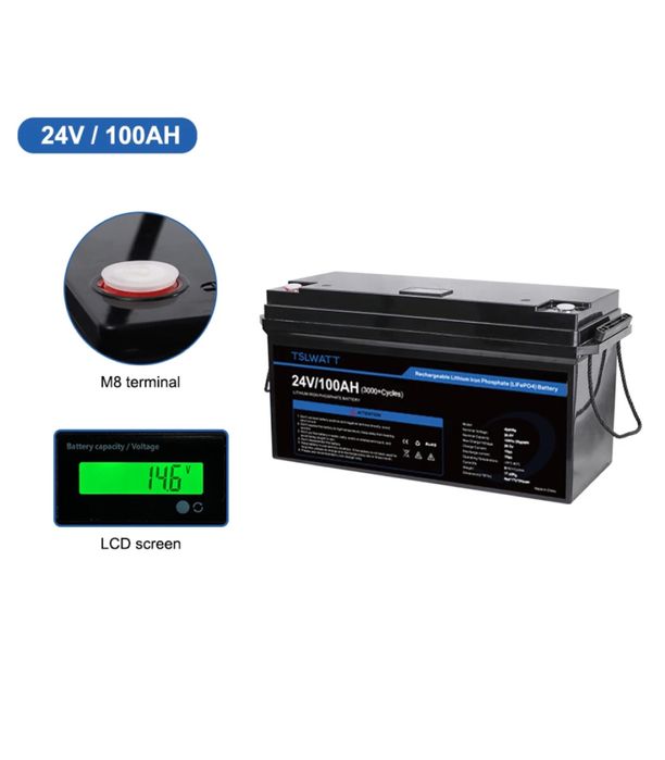 Комплект - Інвертор 3,2 кВт + акумулятор 24v 100A