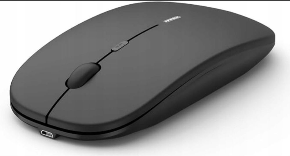 Bezprzewodowa Cicha Mysz USB do Laptopa i Komputera 1600 DPI Czarne