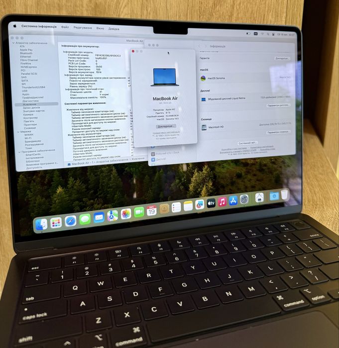 Ноутбук MacBook Air 13 M2 8/256Gb Mignight 100% АКБ Гарантія Магазин