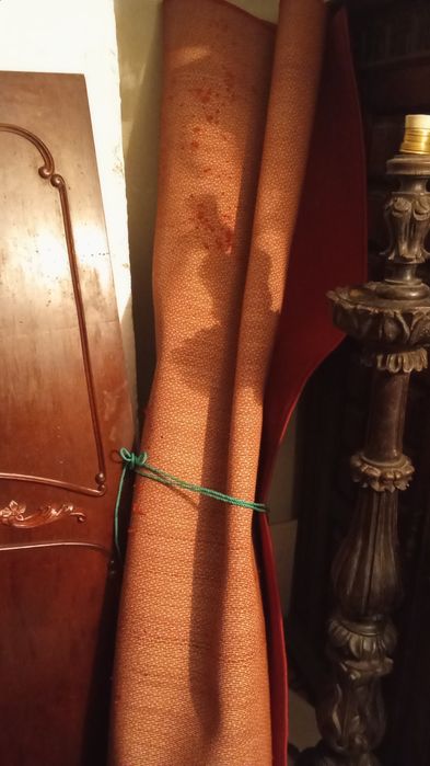 Candeeiro pé antigo madeira