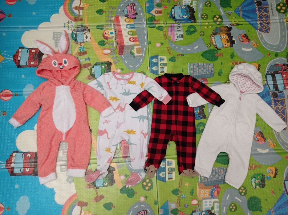 Человечки флисовые carter's,ромпер,пижама картерс,слип,чоловічок