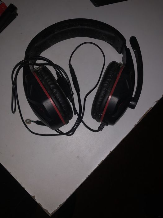 Teclado led + headfones com micro