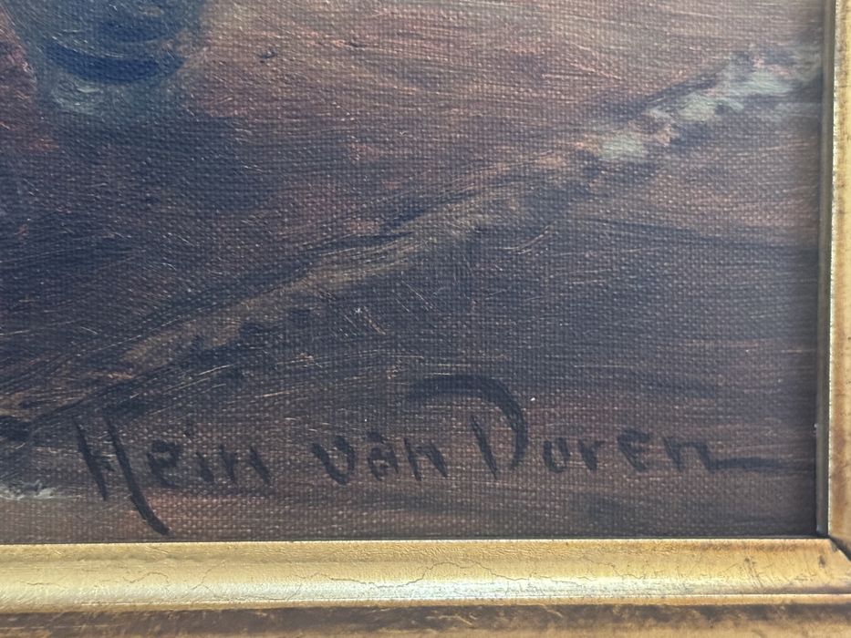 Hein Van Doren stary obraz olejny