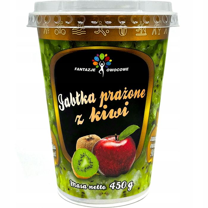 Jabłka Prażone Z Kiwi Zero Cukru Frużelina 450 G