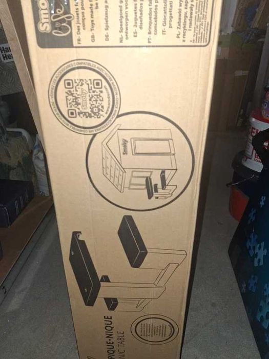 Smoby Life Stolik piknikowy do domków ogrodowych Ławeczka