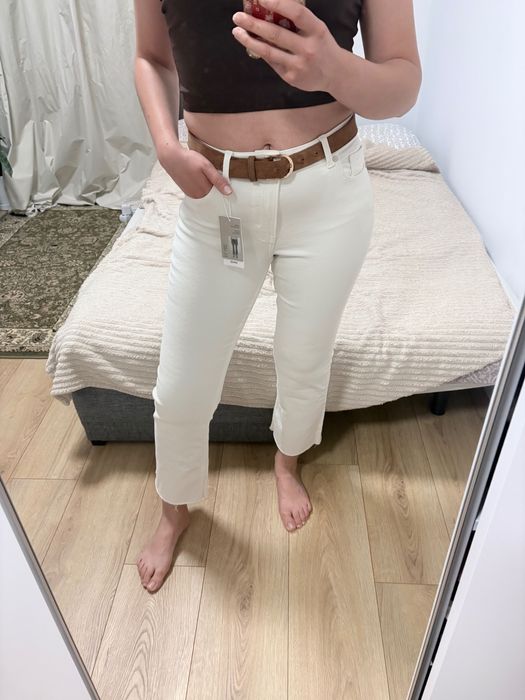 Białe jeansy Mango Flare Sienna nowe z metka