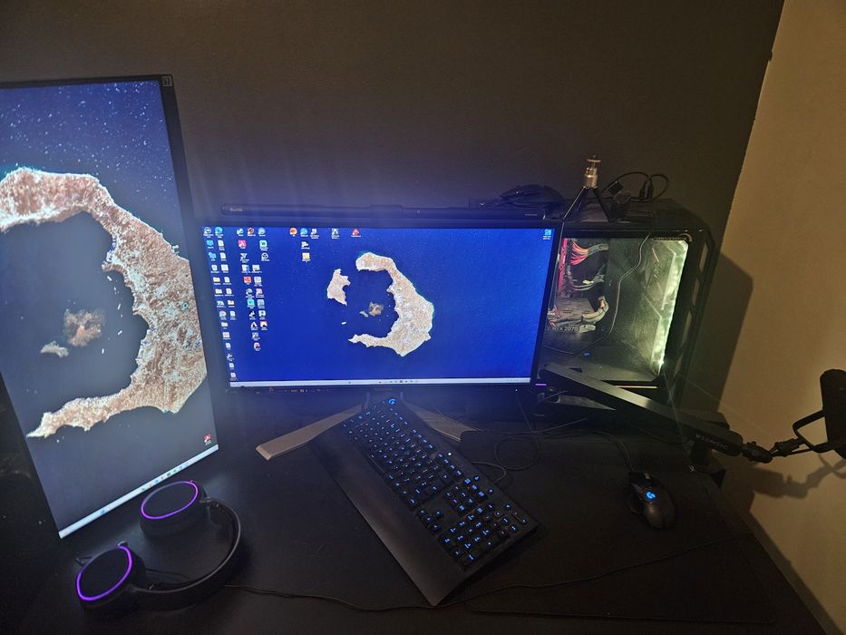 Setup Gaming Completo | RTX 2070 | i7-9700K | 32GB RAM | 3TB | 2 Monitores + Mesa Gaming