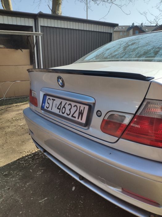 BMW 3 E46 Lotka Spoiler Dokładka ABS Czarny Połysk