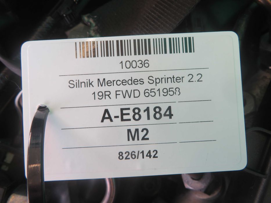 Mercedes Sprinter 19r 2.2 cdi silnik kompletny 651958 FWD