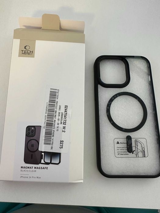 Etui TECH-PROTECT MagSafe Apple iPhone 14 Pro Max Czarno-Przezroczysty