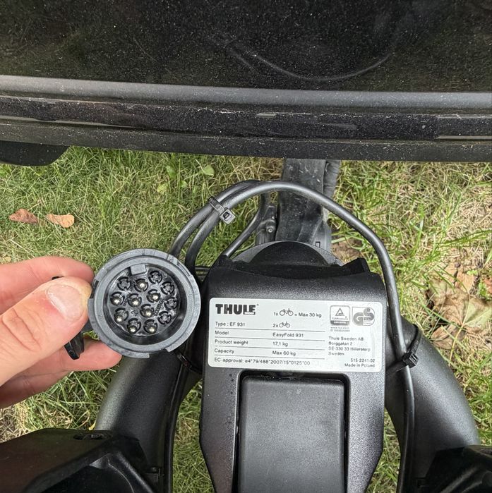 Bagażnik rowerowy na hak na dwa rowery Thule EasyFold XT 931 60kg udźwigu