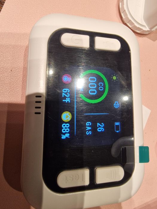 Detektor co2 gazu tlenu 4w1