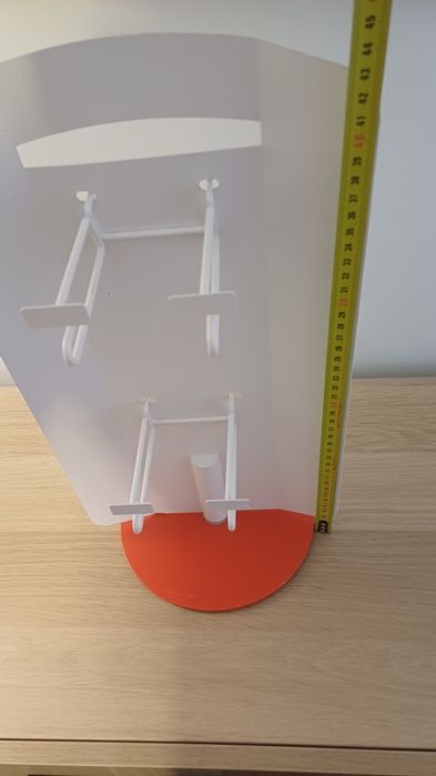 Expositor giratório branco/vermelho