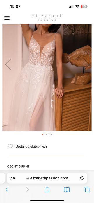 Suknia ślubna Elizabeth Passion rozmiar M