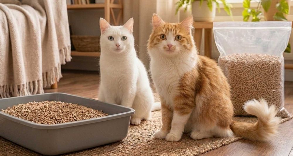 Наповнювач для лотка гранульований шиншила, морська свинка, кіт