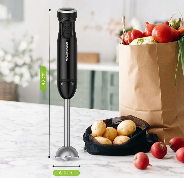 Bonsen Kitchen HB3201 Blender ręczny 1000 W czarny