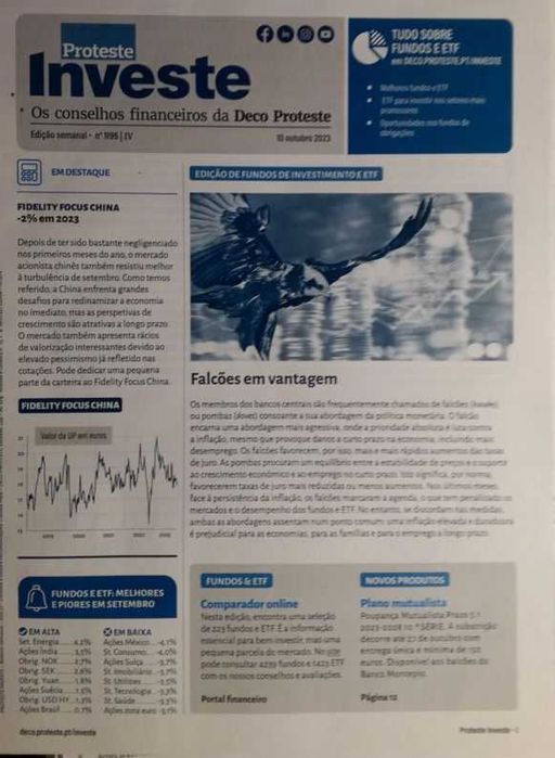 8 Boletins semanais da Proteste Investe (Deco)  4º trimeste de 2023