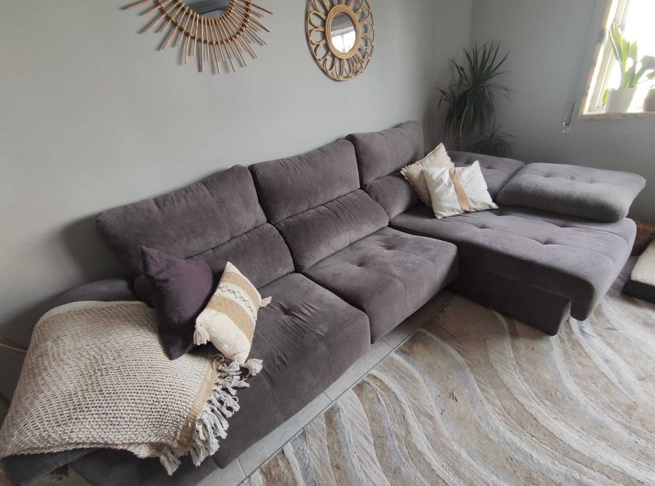 CHAISE LONG CINZA BOM ESTADO ANTES 500€ AGORA 400€ MUDANÇA DE CASA