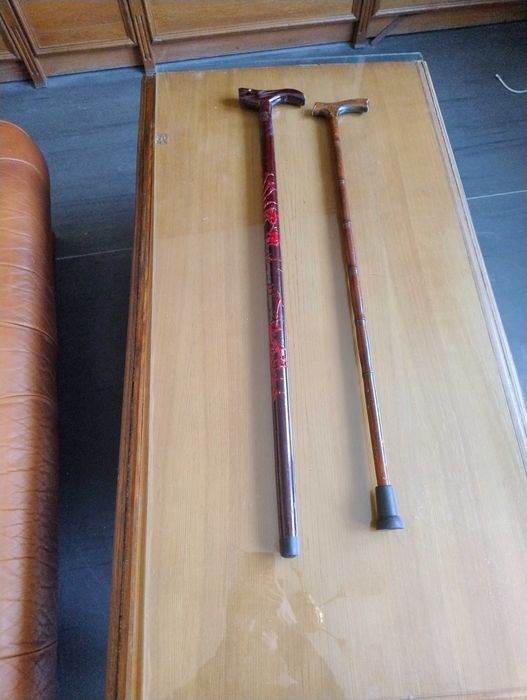 Laska drewniana 2szt