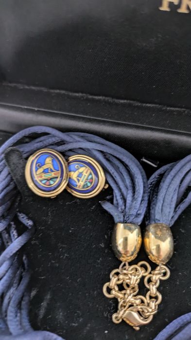 Conjunto Michaela Frey original – Colar, Pulseira e Brincos (novo, c/