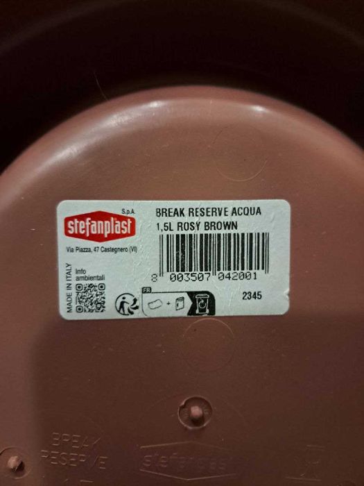 Автопоїлка. Миска пластикова Stefanplast Water 1.5