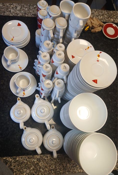 Chavenas pires café Delta Segafredo cafesenza bules