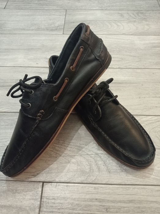 Чоловічі шкіряні туфлі, мокасини, топсайдери, Next, 44 р.