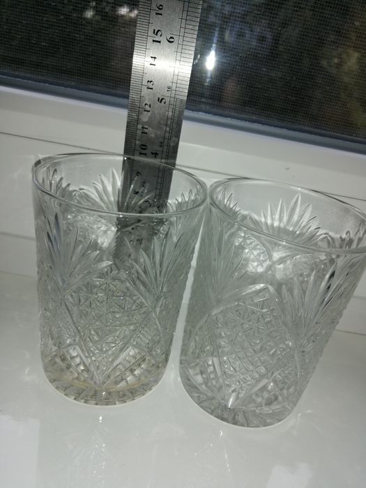 Стаканы хрустальные. Дядьково. Ручная работа.