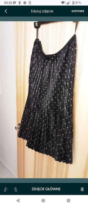 DKNY 100% SILK JEDWAB spódnica