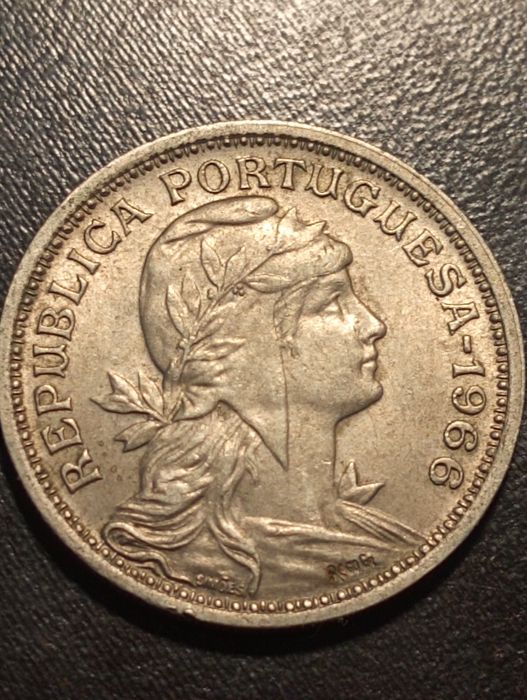 50 centavos - Republica Portuguesa - Portugal 1966 - Alpaca - Soberba