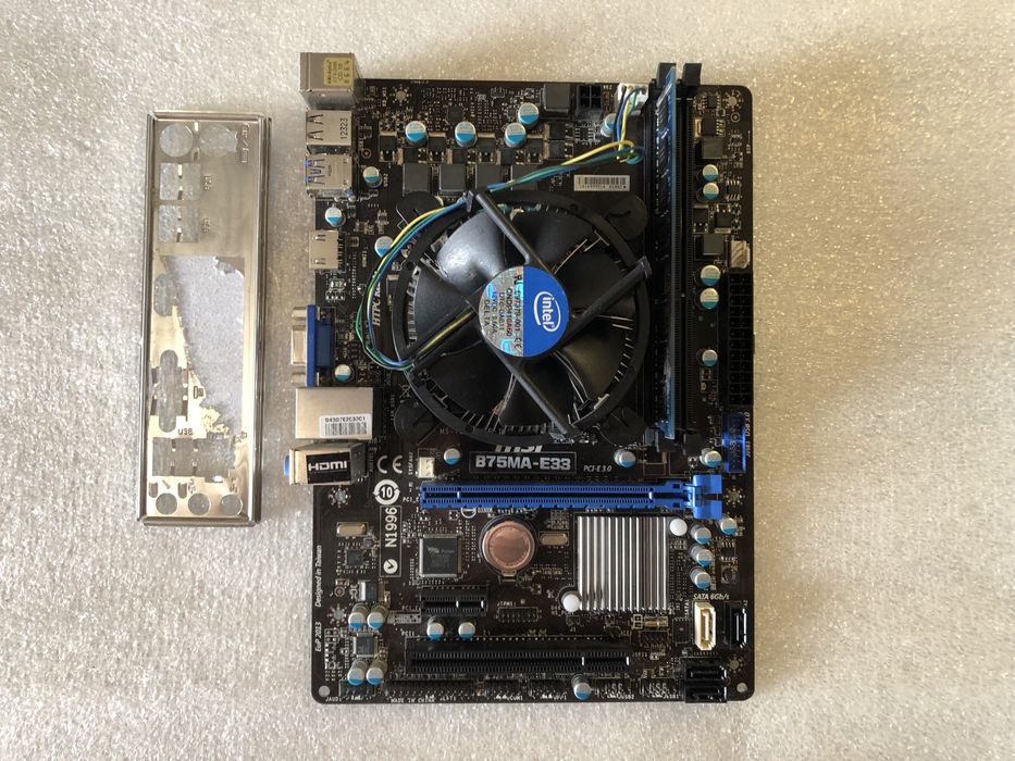 Материнська плата MSI B75MA-E33+Core i7 3770+8gb DDR3: 2 700 грн ...