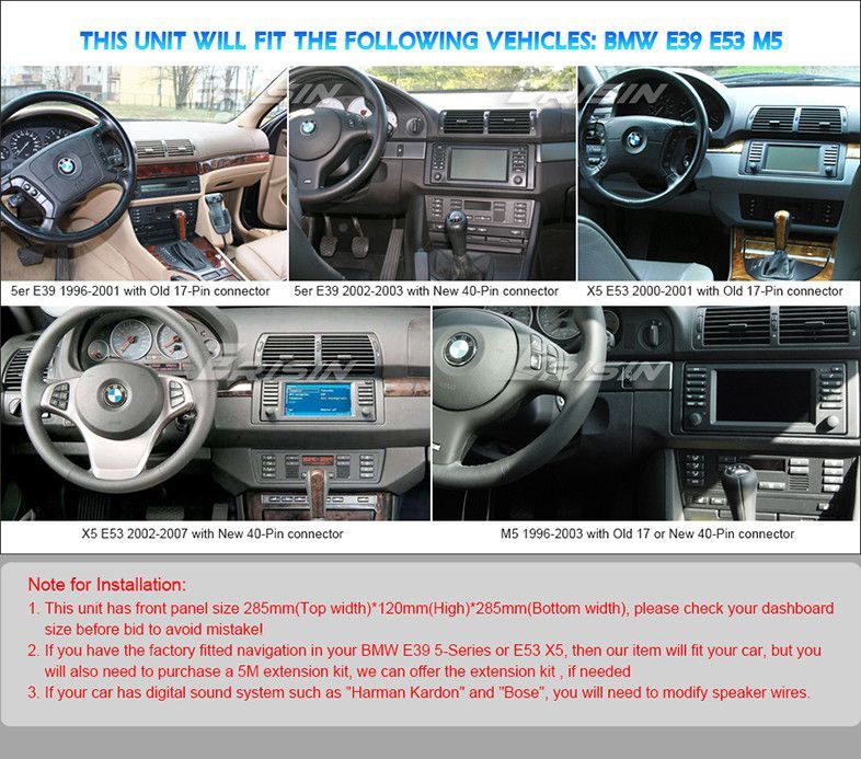 Bmw E39 E53 serie 5 X5 M5 2 din android 14 dvd OctaCore