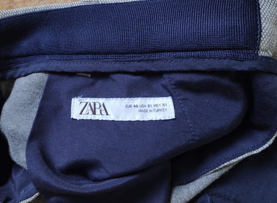 Укороченные брюки зауженного кроя Zara