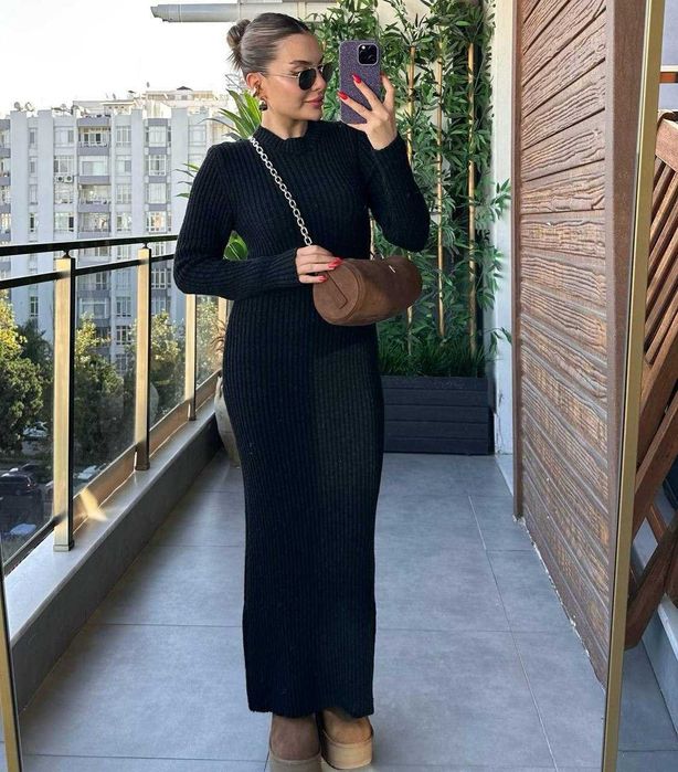 Трикотажное  платье !