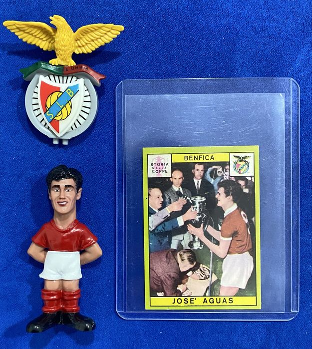 Cromo José Águas 1968/1969 Benfica SLB Storia delle Coppe Calciatore