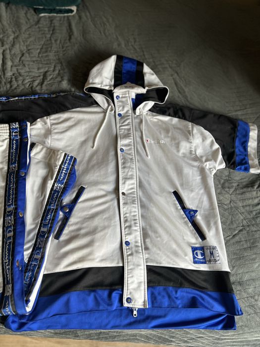 Old school vintage retro Dres komplet dresowy champion USA biały