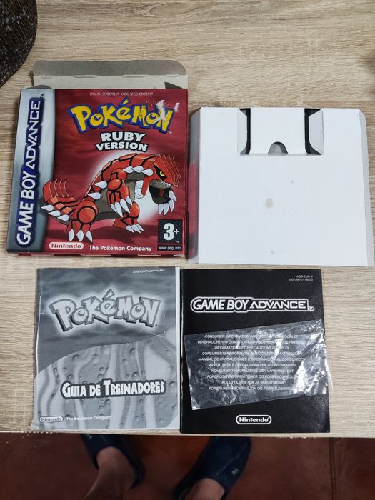 Caixa Pokémon Ruby bom estado nintendo