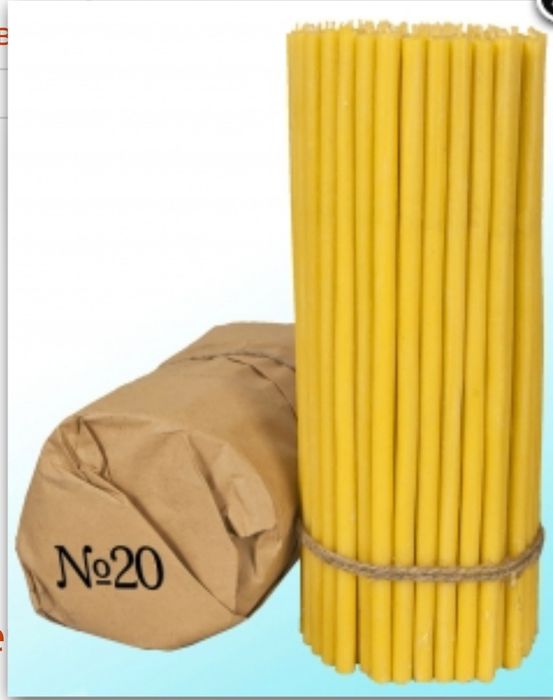 Свічки парафінові 2 кг освячені з Почаївської Лаври