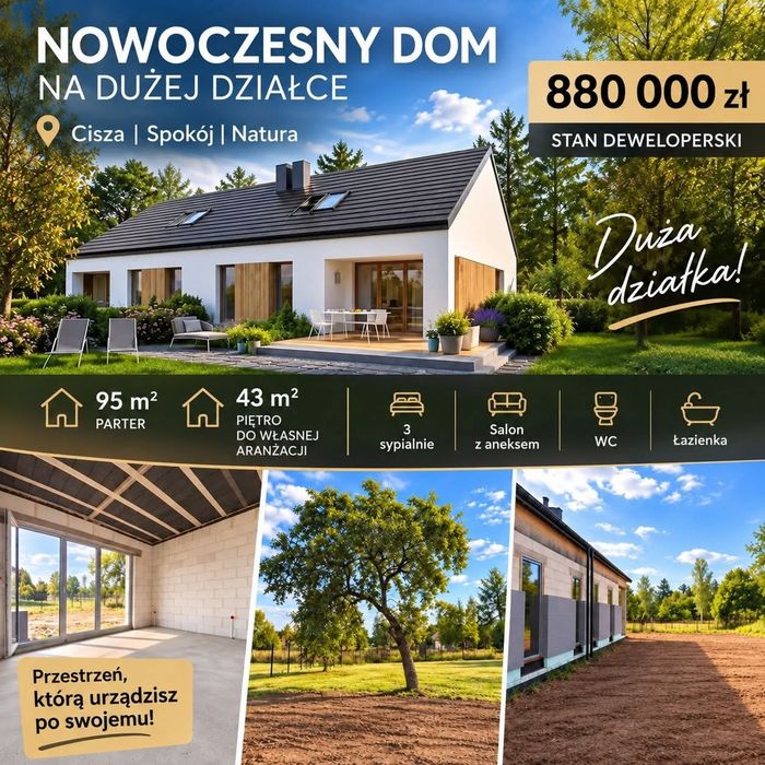 Dom parterowy w Zalesiu