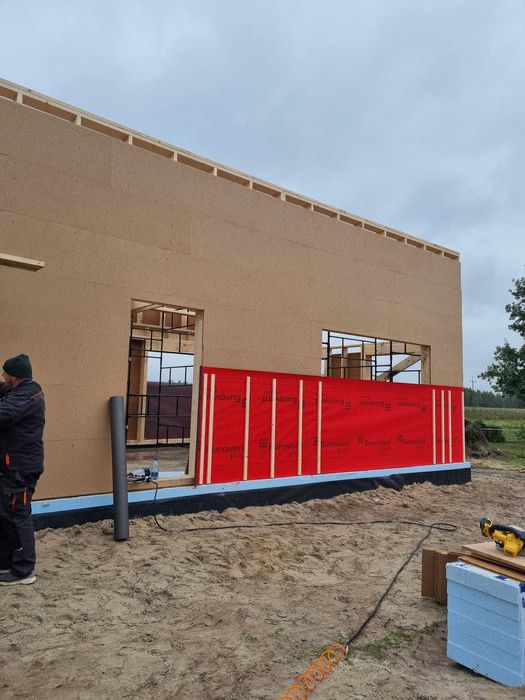 Domek 70+70m2 - konstrukcja szkieletowa z C24