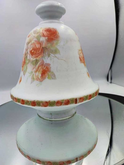 Przedwojenny klosz art deco na plafon,lampa