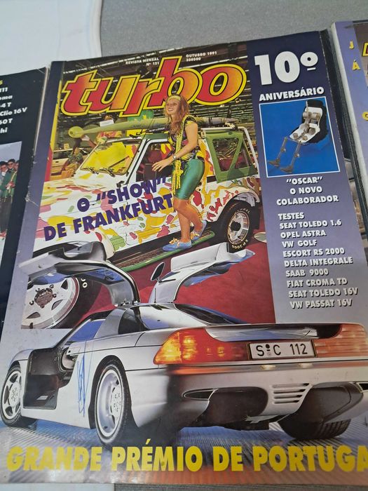 Cinco revistas Turbo 91 e 92