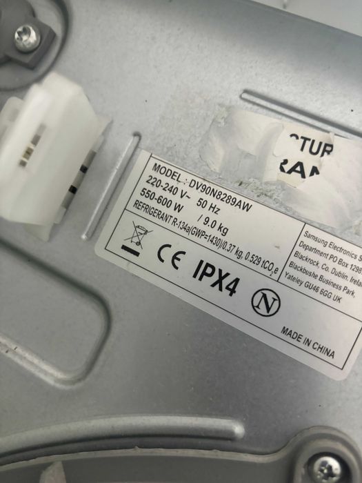 Zestaw - Suszarka Samsung DV90N8289AW 9 kg, PRALKA WW10H9600EW 10 kg