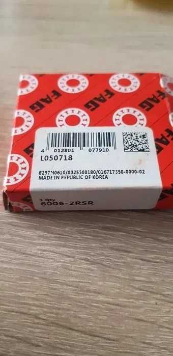 Łożysko Kulkowe Zwykłe FAG 6006 2RSR 30x55x13